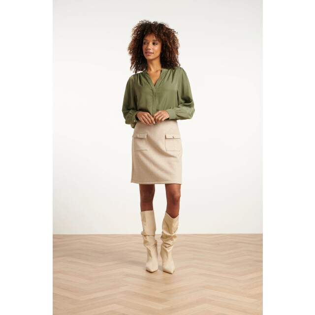 Smashed Lemon Damesgetailleerde rok zand | 25615-720-XS large