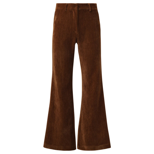 Smashed Lemon Retro chic bruine flared broek | 25648-775-4XL large
