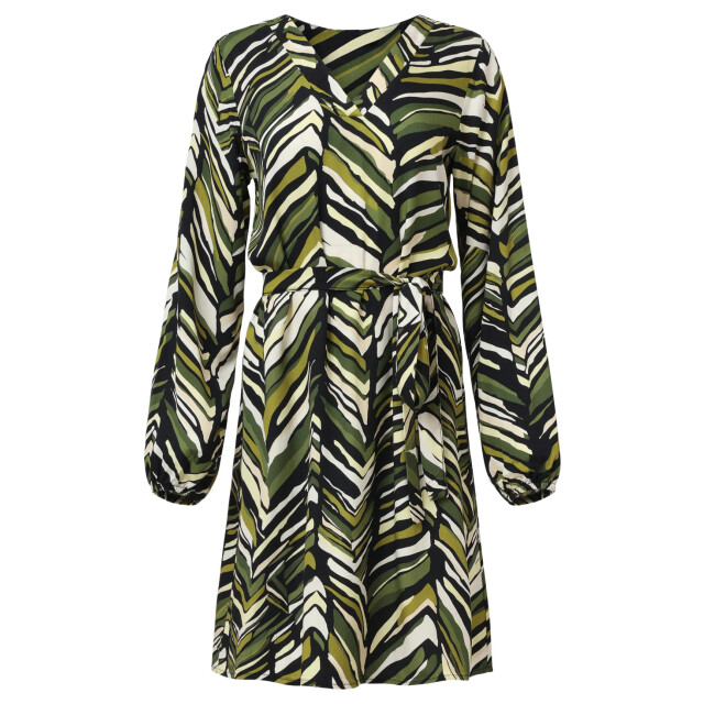 Smashed Lemon Army groen korte zig-zag print jurk | 25680-550-998 large