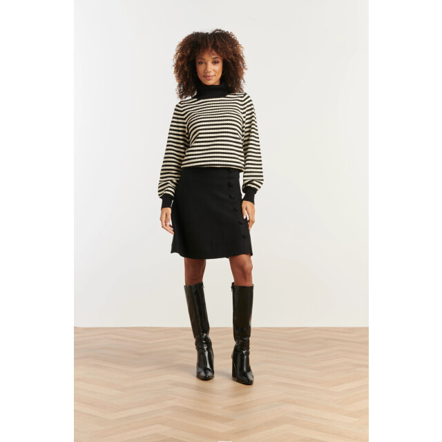 Smashed Lemon Damesgeknoopt gebreide rok | 25506-999-4XL large