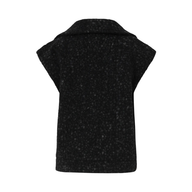 Smashed Lemon Damesbouclé gilet met kraag | 25551-999-4XL large