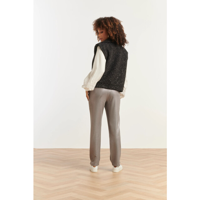 Smashed Lemon Damesbouclé gilet met kraag | 25551-999-4XL large