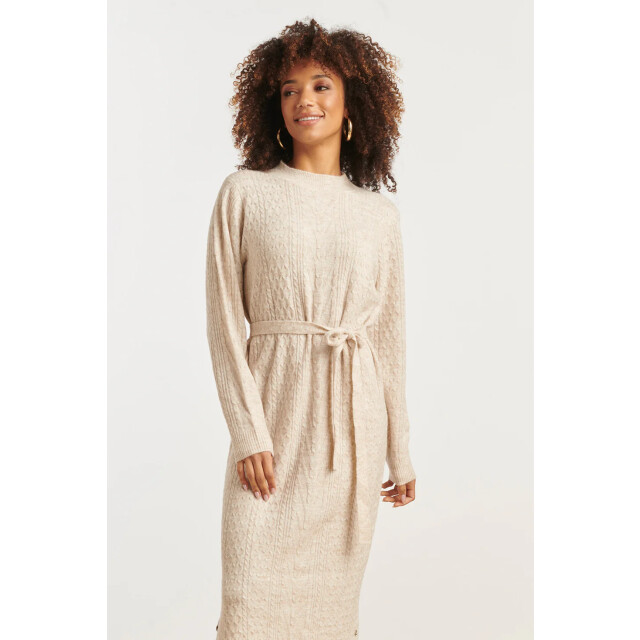 Smashed Lemon Damesgebreide maxi jurk | 25510-720-4XL large