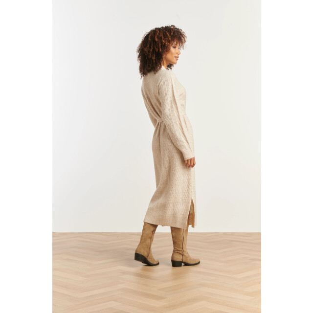 Smashed Lemon Damesgebreide maxi jurk | 25510-720-4XL large