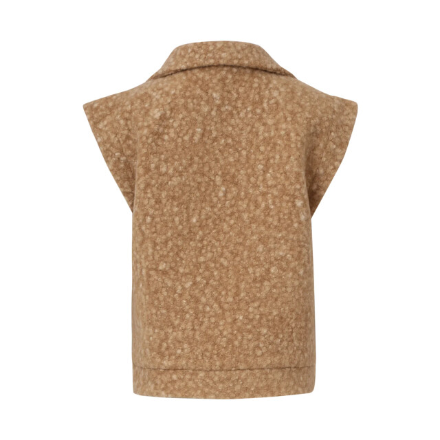 Smashed Lemon Damesbouclé gilet met kraag | 25551-735-4XL large
