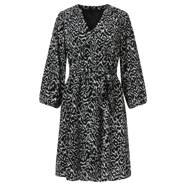 Smashed Lemon Elegante zwart en wit abstracte jurk | 25712-010-999 large