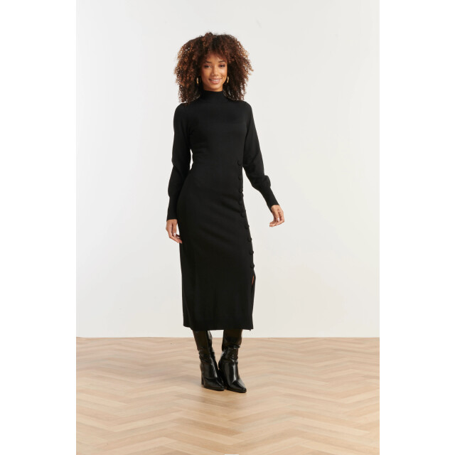 Smashed Lemon Damesgebreide jurk met lurex | 25503-999-4XL large