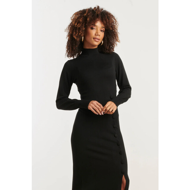 Smashed Lemon Damesgebreide jurk met lurex | 25503-999-4XL large
