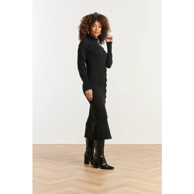 Smashed Lemon Damesgebreide jurk met lurex | 25503-999-4XL large