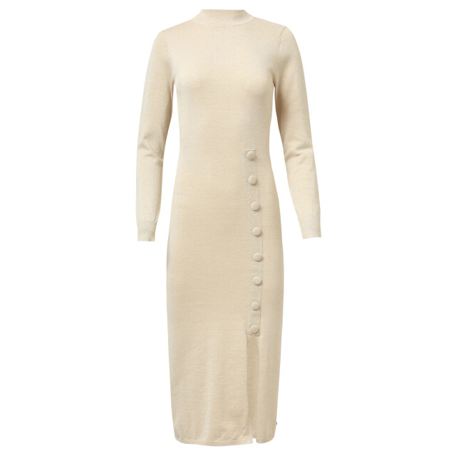 Smashed Lemon Damesgebreide jurk met lurex | 25503-720-4XL large