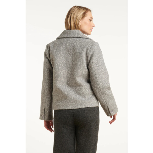 Smashed Lemon Bouclé jas met kraag | 25552-925-3XL large