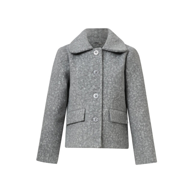 Smashed Lemon Bouclé jas met kraag | 25552-925-3XL large