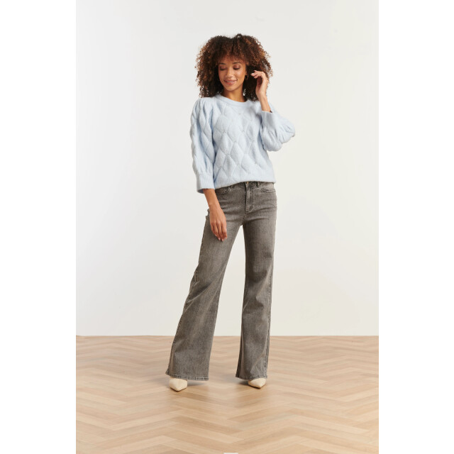 Smashed Lemon Mediumblauwe flared jeans | 25629-805-4XL large