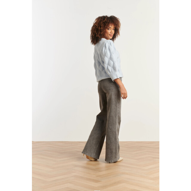Smashed Lemon Mediumblauwe flared jeans | 25629-805-4XL large