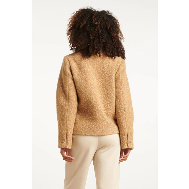 Smashed Lemon Bouclé jas met kraag | 25552-735-4XL large