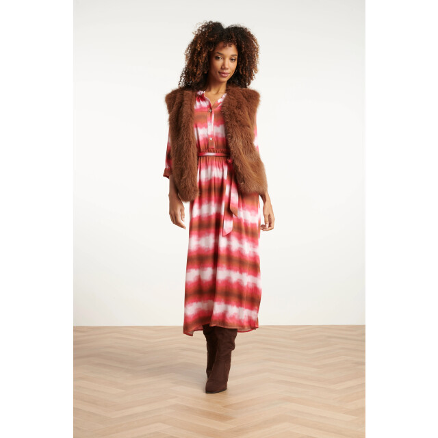 Smashed Lemon Bruin faux fur gilet | 25621-775-4XL large