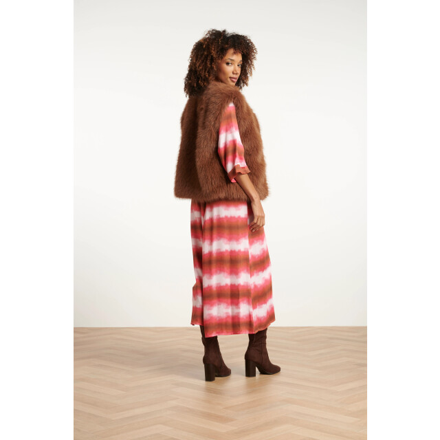 Smashed Lemon Bruin faux fur gilet | 25621-775-4XL large