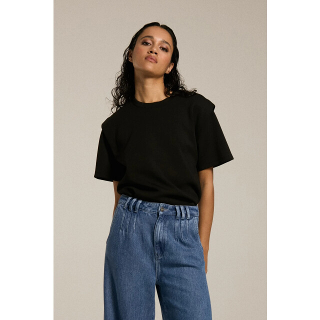 Homage to Denim H-cw25m05 top with shoulder detail H-CW25M05 Top With Shoulder Detail large