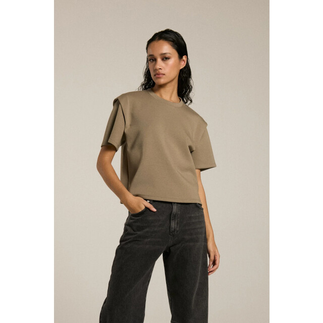 Homage to Denim H-cw25m05 top with shoulder detail H-CW25M05 Top With Shoulder Detail large