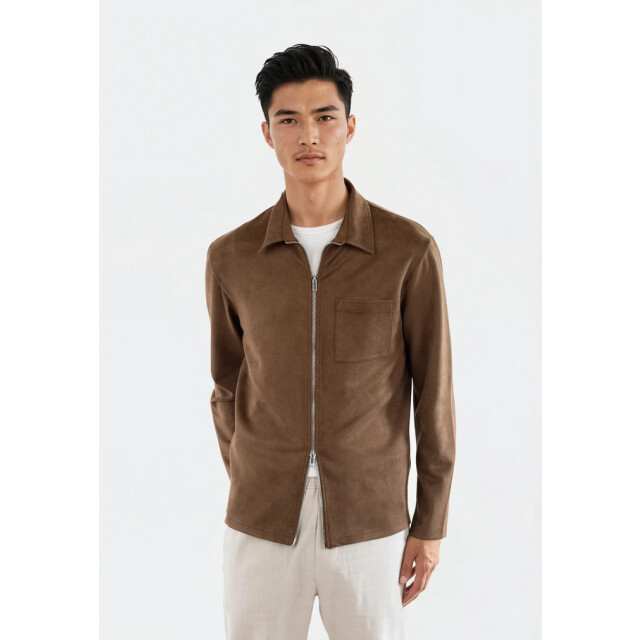 Ciszere Neo vegan suede overshirt 2.0 30038-064-04 mocha brown 30038-064-04 large