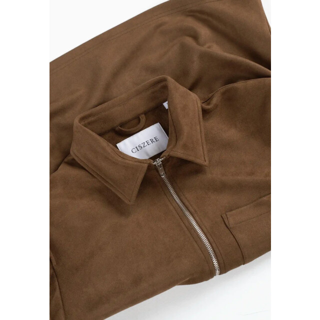 Ciszere Neo vegan suede overshirt 2.0 30038-064-04 mocha brown 30038-064-04 large