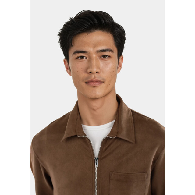 Ciszere Neo vegan suede overshirt 2.0 30038-064-04 mocha brown 30038-064-04 large