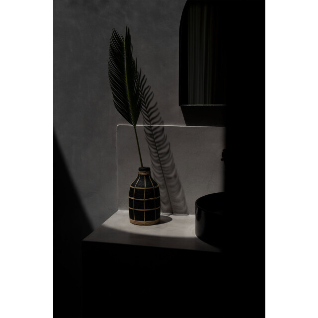 Bazar Bizar The whoopy vase black natural l JABR090BN-L large