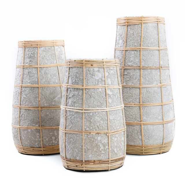 Bazar Bizar The cutie vase concrete natural m JABR086ConN-M large