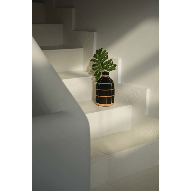 Bazar Bizar The whoopy vase black natural l JABR090BN-L large