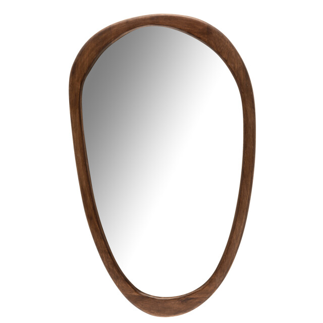 J-Line Mirror irregular mango wood dark brown large 5527 large
