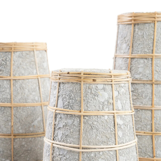 Bazar Bizar The cutie vase concrete natural m JABR086ConN-M large