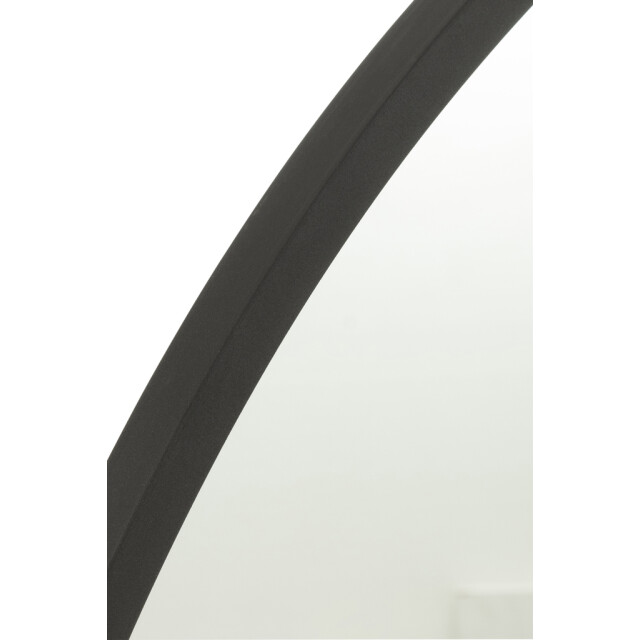 J-Line Mirror round matt black large 25574 large