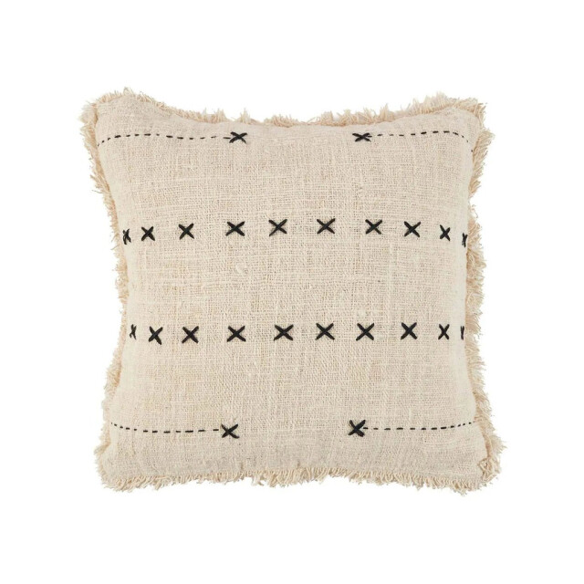 Bazar Bizar The french kiss cushion cover natural black BARI011NB-50x50 large