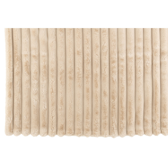 J-Line Plaid large corduroy polyester beige 46595 large