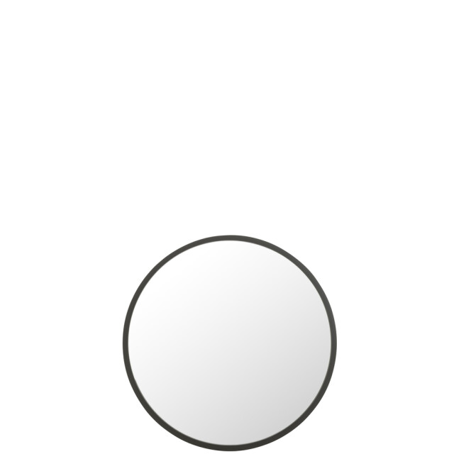 J-Line Mirror round matt black large 25574 large