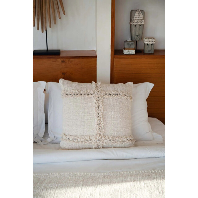 Bazar Bizar The nomad cushion cover natural BARI008N-50x50 large