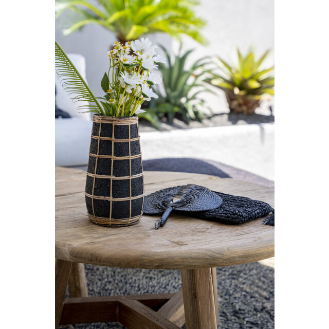 Bazar Bizar The cutie vase black natural m JABR086BN-M large