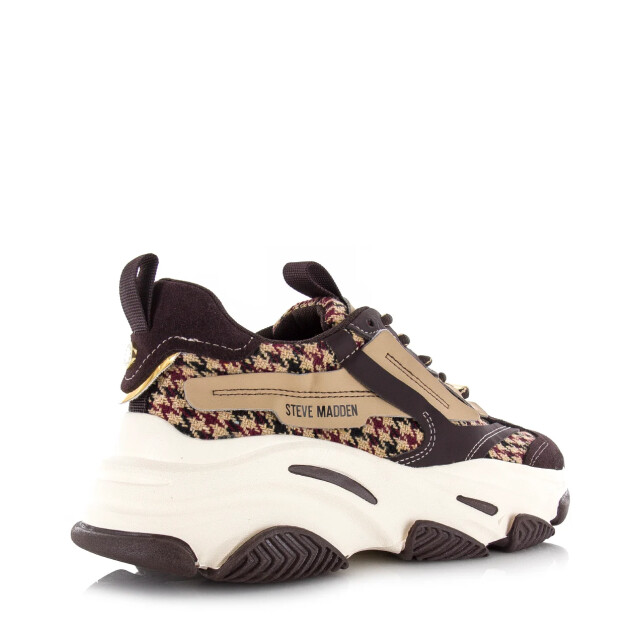 Steve Madden Possession-e brown plaid lage sneakers dames M19000033 03008 762 large