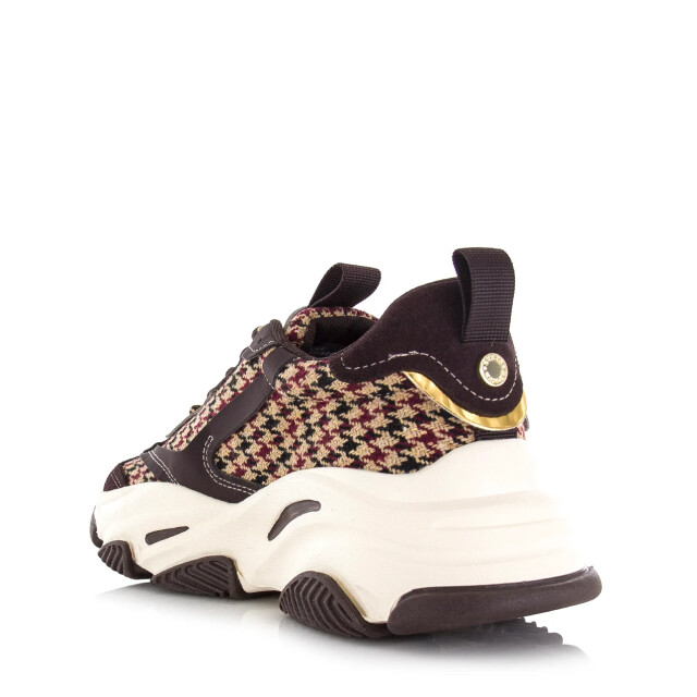 Steve Madden Possession-e brown plaid lage sneakers dames M19000033 03008 762 large