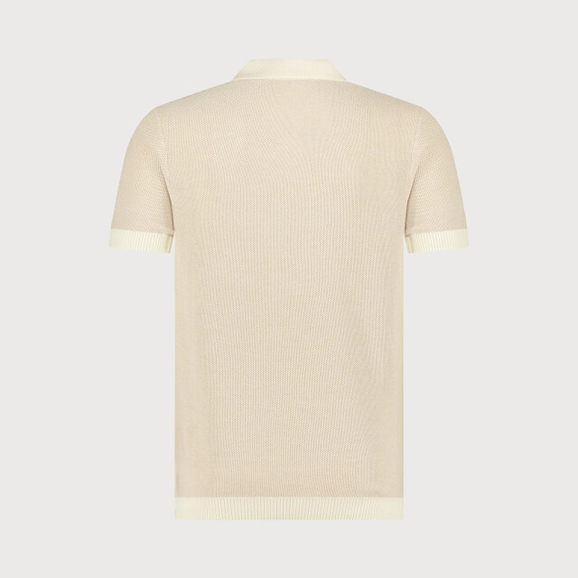 Blue Industry De knitted v-hals polo | KBIS25-M32 large