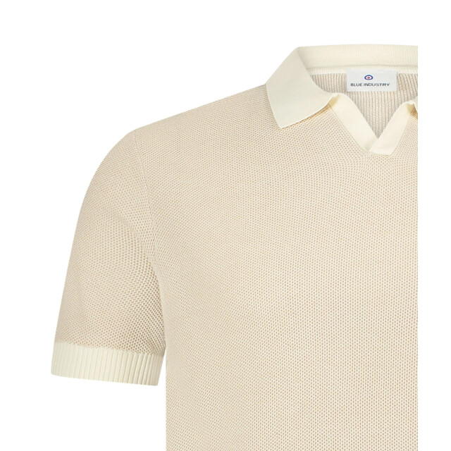 Blue Industry De knitted v-hals polo | KBIS25-M32 large