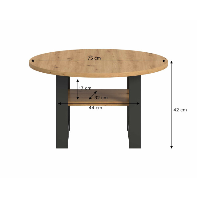 Furnilux Seattle salontafel rond artisan nb nb 3252311 large