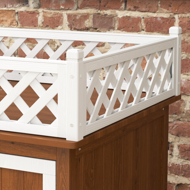 4goodz Kattenhok met dakterras 67,5x63x68,5cm bruin 3252712 large
