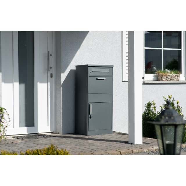 Westmann Pakketbrievenbus met los postvak staande pakketbox antraciet 3249696 large