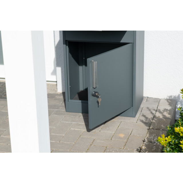 Westmann Pakketbrievenbus met los postvak staande pakketbox antraciet 3249696 large