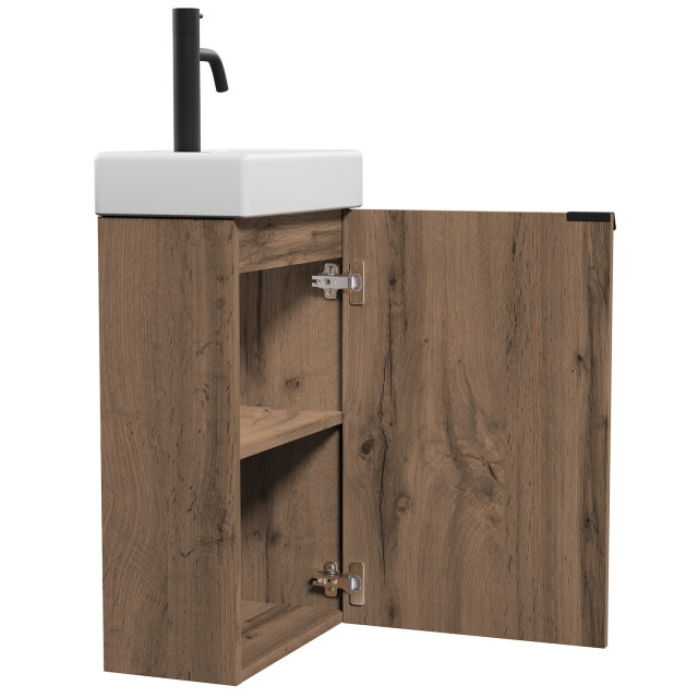 Badplaats Toiletmeubel apollo 40 x 22 cm bruin fonteinmeubel met 3180925 large
