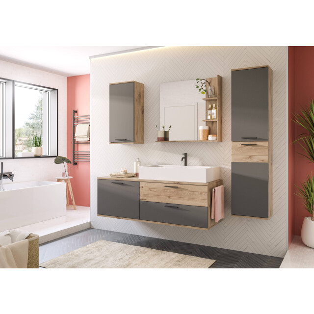 Furnilux Mason mirror nox oak nb 3252054 large