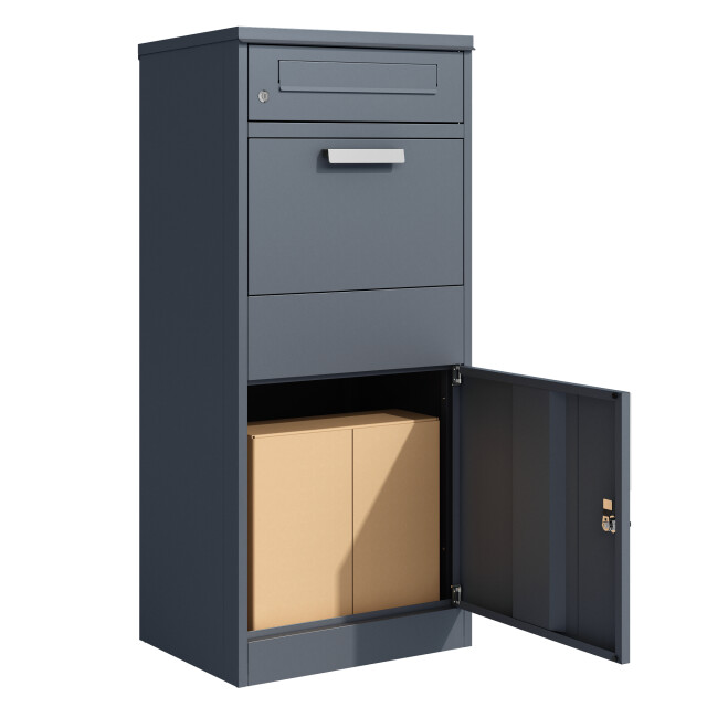 Westmann Pakketbrievenbus met los postvak staande pakketbox antraciet 3249696 large