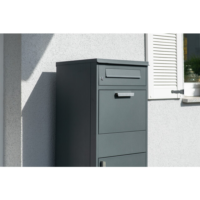 Westmann Pakketbrievenbus met los postvak staande pakketbox antraciet 3249696 large