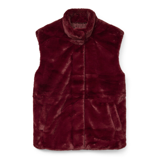 Vero Moda Vmsonjapoppy faux fur waistcoat ga 10310131 large